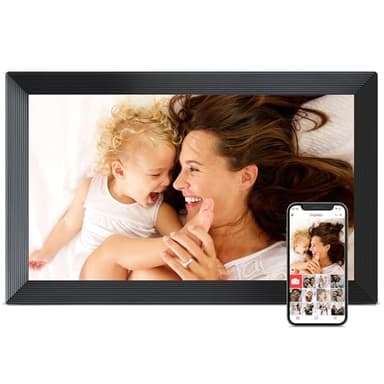Digital Picture Frame, Frameo 15.6 inch Large Digital Photo Frame WiFi, 1920 * 1080 IPS FHD Touchscreen, 32GB Storage, Instant Share Photo Video, Gift for Mom