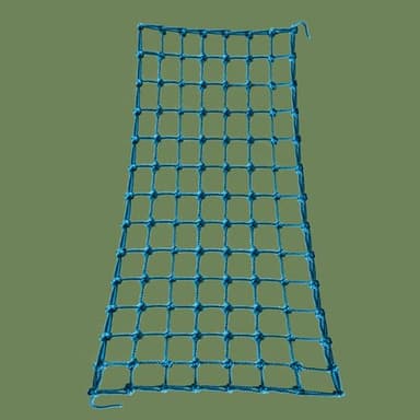 Upgraded Kids' Polyester Climbing Net, 8 Sizes, Heavy-Duty & Exquisite, Ideal for Indoor/Outdoor Playscapes - Treehouse, Gym, Balcony - Enhanced Safety (Sky Blue, 3ft x 6ft)