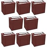 Trojan T-125 240Ah, 6V Deep Cycle Battery - 8 Pack