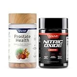 Snap Supplements Prostate Health Support Supplement Bundle with Nitric Oxide Booster – 90 Capsules & 60 Capsules