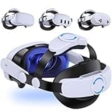 Head Strap for Quest 2/Quest 3/Quest 3S, Comfort Head Strap for Elite Strap Replacement with Adjustable Hinge, Double Knobs, Soft Cushion, Reduces Head Pressure, Enhanced Balance and Comfort