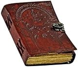 Doors of Durin Tolkien Lord of the Ring Embossed Leather Journal , Book Hobbit Jrr tolkien books lord of the rings Book of Shadows Notebook Grimoire Witchcraft Supplies Merchandise Bookends Gift For Men and Women 7x5 In (Brown)