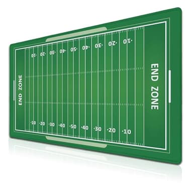 Samgula Green Desk Pads, Large Non-Slip Mousepads, Gaming Desk Pad - 35.4 X 15.7 inch for Work, Game, Home - American Football Field