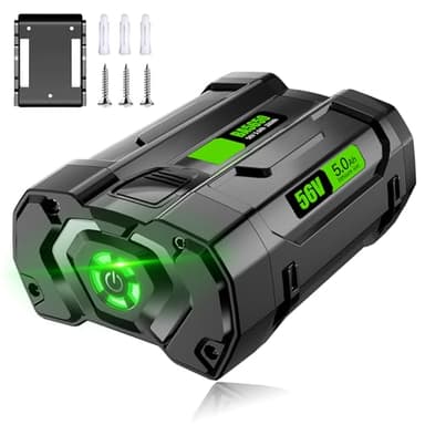 DSANKE 56V 5000mAh Lithium-Ion Batteries for EGO 56V Battery BA2800T, BA4200, BA1400 – Compatible with EGO Power+ Tools ST1502LB CS1604 LB4800 LB6504 LB5804 HT2400 – Includes Battery Holders