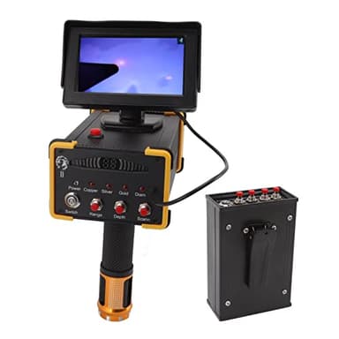 Metal Detector Scanner Device 15m Deep Professional Gold Finder Underground Location Detecting Identifying Machine with Search Range 1000m 100‑240V (US Plug)