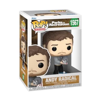 Funko POP! TV: Parks & Recreation 15th Anniversary – Andy Radical - Collectable Vinyl Figure - Gift Idea - Official Merchandise - for Kids & Adults - TV Fans - Model Figure for Collectors and Display