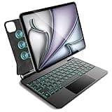Keyboard Case for iPad Air 11 inch (M3 2025&M2 2024),iPad Air 5th/4th Gen & iPad Pro 11 inch(4th/3rd/2nd/1st Gen) case with keyboard,Magnetic Attach,Multi-Gesture Trackpad,Backlit,Shortcut Keys,Black