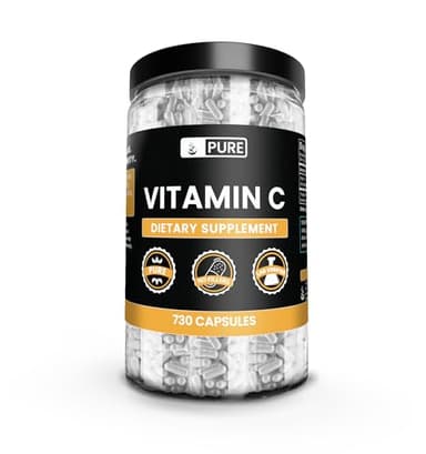 Pure Original Ingredients Vitamin C (730 Capsules) No Magnesium Or Rice Fillers, Always Pure, Lab Verified