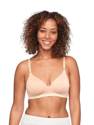 Warner's Women's Blissful Benefits Ultrasoft Wirefree Bra, Butterscotch, 36B