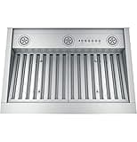 GE Smart Range Hood Insert | 30 Inch Kitchen Exhaust Fan with 4 Speeds, Dimmable LED Lights | Wifi Connectivity & Smart Home Kitchen Essentials for Frequent Cooks | 610 CFM | Stainless Steel