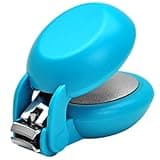 HARAC Special Needs Nail Clippers for Arthritic Hands, Senior and Kids, Adapted Nail Clipper for Fingernail and Thick Toenail, Made in Japan (Blue)