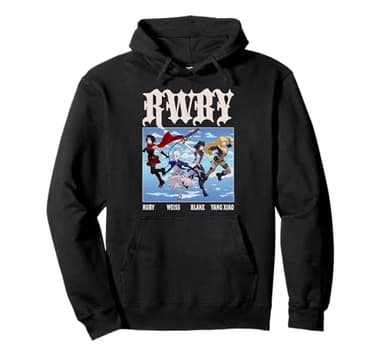 RWBY Character Group Action Poses Anime Cartoon Pullover Hoodie