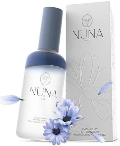 NUNA Ultra Hydrating Face Serum Spray with Peptides, Niacinamide, Hyaluronic Acid & Botanical Extracts – Korean Lightweight Moisture Boost Facial Mist & Setting Spray for Makeup – 3.38 fl oz