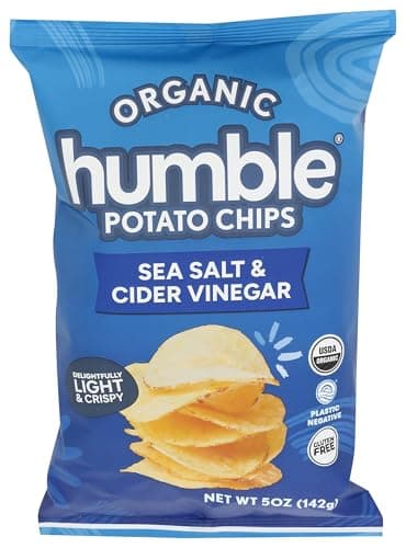 Humble Potato Chips Co Organic Sea Salt and Cider Vinegar Potato Chips, 5 OZ
