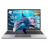 Gezoon 15.6 Inch Laptops, Windows 11 Laptop Computer with 12GB RAM 512GB SSD, Celeron N100 Quad-Core(Up to 3.4GHz), FHD IPS 1920x1080, HDMI, Type-C, USB 3.0, WiFi 6, BT 5.2, TF Card Reader, 6500mAh