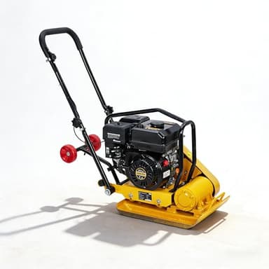 7HP Plate Compactor, 212CC Gas Engine, 4200lbs Power Jumping Jack Tamper, 22.1x15.9 in Plate Compaction Force Rammer Jumping Jack Tamper, 5600 VPM Pavement Compactor for Asphalts, Walkway