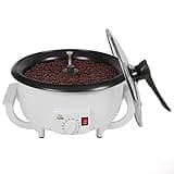 Coffee Roaster Machine for Home Use, 800g Capacity Electric Coffee Bean Roaster Machine with Timer 0-240℃ Non-Stick for Cafe Shop, Nut, Peanut, Black Bean, Soybeans 110V 1200W