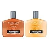 Neutrogena Exfoliating Healthy Scalp Clarify & Shine Shampoo & Conditioner for Oily Hair and Scalp, with Pink Grapefruit, pH-Balanced, Paraben & Phthalate-Free, Color-Safe, 12 Fl Oz