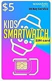 SpeedTalk Mobile $5 Preloaded SIM Card Kit for Kids Smart Watch GPS & Activity Tracking | 3 in 1 Simcard - Standard, Micro, Nano | Children GSM 5G 4G LTE Smartwatches Wearables | 30 Days Service Plan