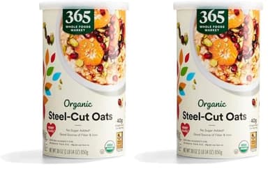 365 by Whole Foods Market, Organic Steel Cut Oats, 30 Ounce (Pack of 2)
