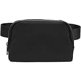 ZOPPEN Fanny Packs for Women Mini Small Waist Bag Water Proof Crossbody with Adjustable Strap, Everywhere Belt Bag Dupes for Travel Running Hike Work Out, Black