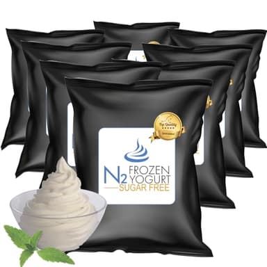 AussieBlends Sugar-Free Frozen Yogurt Mix, Low-Carb, 8-Pack