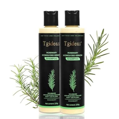 Tgideas Rosemary Biotin Shampoo - Volumizing, Sulfate-Free, for Thinning, Dry, Damaged Hair, Vegan, Color-Safe, 14.8fl oz