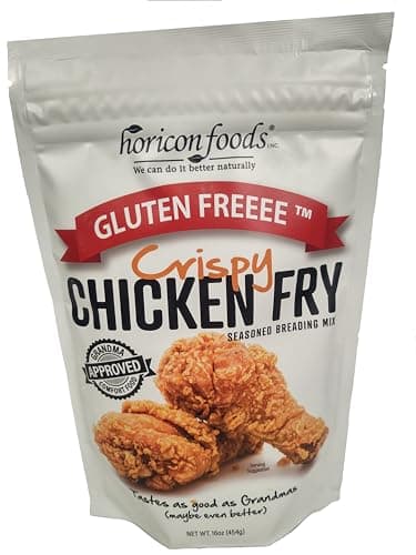 Glutenfreeee Gluten Free Seasoned Breading Mix, Crispy Chicken Fry, 16 Ounce - Tastes Great, 12 Herbs and Spices, Great for Chicken Nuggets, Sandwiches, Fried Chicken, Celiac Friendly