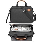 MoKo 9-11 Inch Tablet Sleeve Case, Protective Handle Shoulder Bag Fits New 11-inch iPad Pro M4/iPad Air M2 2024, iPad Air 5/4th 10.9, iPad 10th Gen. 10.9, iPad 9/8/7th 10.2, Tab S8/S9 11, Black & Gray