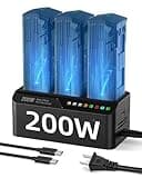LKTOP 200W Mavic 3 Pro Battery Charging Hub, Mavic 3 Fast Charger for DJI Mavic 3/Pro/Classic/Cine/Pro Cine/Enterprise/Thermal Drone, Controller, Hub/Car Charger (3.5X Fast, Charge 3 Batteries: 1hr)
