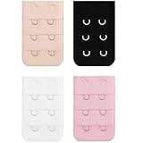 BEADNOVA Bra Extension 2 Hook Bra Back Extender for Plus Size (4pcs, Pink Mix)