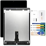 for iPad Pro 12.9 Screen Replacement for iPad Pro 12.9 2nd Gen LCD Digitizer Touch Screen Assembly Replacement 2017 A1670 A1671 A1821 Black (with IC Connector PCB Flex Cable)