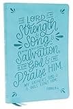 NKJV, Thinline Bible, Verse Art Cover Collection, Leathersoft, Teal, Red Letter, Thumb Indexed, Comfort Print: Holy Bible, New King James Version