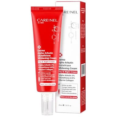 CARE:NEL Whitening Cream for face Korea Derma Alpha Arbutin Glutathione 1.52fl.oz/45ml