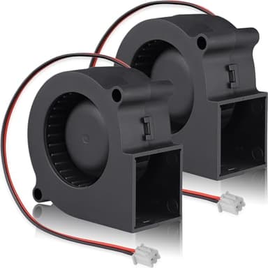 GDSTIME 6028 Blower 12V DC Brushless Cooling Fan 2-Pin, 60mm x 28mm Computer Centrifugal Turbo Fans Squirrel Cage for Humidifier 2-Pack