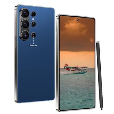 Nawfait 26 Ultra 16+1TB Smartphone -6.99-inch Display, Built-in Pen,Android 15, 7000mAh Battery, 68MP+108MP Dual Camera/Dual SIM/Fingerprint Lock/Face (Dark Blue)