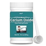 10.5oz Cerium Oxide Glass Scratch Remover, Professional Glass Polishing Compound for Windshield, Glass, TERO >99%, Faint Yellow, 1 Microns