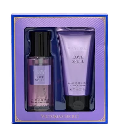 Victoria's Secret Love Spell Mini Fragrance Duo Gift Set, Notes of Cherry Blossom and Fresh Peach