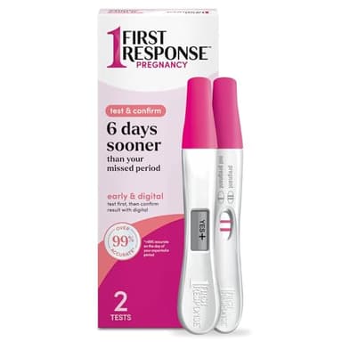 First Response Test & Confirm Pregnancy Test, unisex adult 1 Line Test and 1 Digital Test Pack