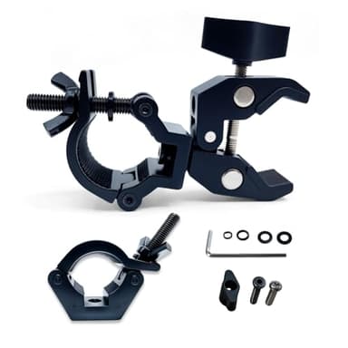 Loyipu Heavy-Duty Bicycle U-Lock Mount – All-Metal Double Clamp Bike Lock Holder Bracket, Fits 0.78-1.57" Frames, Secure & Durable U-Lock Holder Compatible with Most Popular U-Lock Brands(Black)