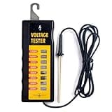 BEIYI Electric Fence Voltage Tester, Portable Fence Tester, Neon Lights Testing Tool Fault Finder Max 2000V-12kV for Farm