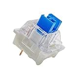 Outemu(Gaote Blue Switches 32 Pack, 3-Pin Clicky Tactile 50gf Dustproof Key Switches - Gateron and Cherry MX Equivalent - DIY Replaceable for Mechanical Keyboard