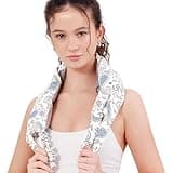 Heating Pad for Neck and Back, Extra Long Microwavable Weighted Moist Heat Pack, Reusable Neck and Back Wrap for Sore Muscles & Stress Relief