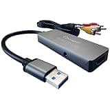 WinRaybot Composite USB Video Capture Card for VHS/hdmi/RCA/av,VHS to Digital Converter USB, VCR to Digital Converter,USB Video Capture Card for VHS,hdmi Video Capture Device for Video Streaming