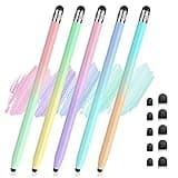 Stylus Pens for Touch Screens 5 Pack, Stylushome Dual-end High Sensitivity Capacitive Stylus for iPad, iPhone, Android Samsung and Tablets All Universal Touchscreen Devices with 10 Rubber Tips