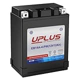 ATV Battery YB14A-A2, UPLUS EB14A-4-PW Scooter Snowmobile UTV Motorcycle Battery Maintenance Free - Sealed AGM Powersports Batteries Compatible with Yamaha Honda Suzuki Kawasaki
