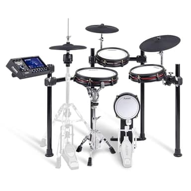 Alesis Strata Club Electric Drum Set with 144K Multi-Channel Samples, Touchscreen, Triple-Zone Cymbals, Dual-Zone Mesh Drums and 8" Kick
