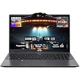 15.6 Business-gaming-Laptop, 6-Cores AMD Ryzen 5 6600H 660M 6nm GPU, 32GB DDR5 1TB SSD(Beat i5-12450H up to 4.5GHz)100W Type-C FHD IPS Laptop-Computer with Fingerprint Backlit Keyboard WiFi5 Win11