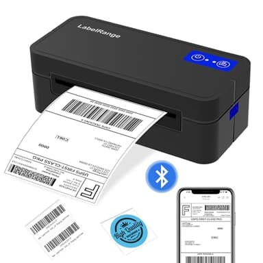 Bluetooth Thermal Label Printer for Mac, Windows, Phone, Tablet, Wireless 4x6 Shipping Label Printer for Shipping Packages, Support USPS, Ebay, Amazon, Pirate Ship