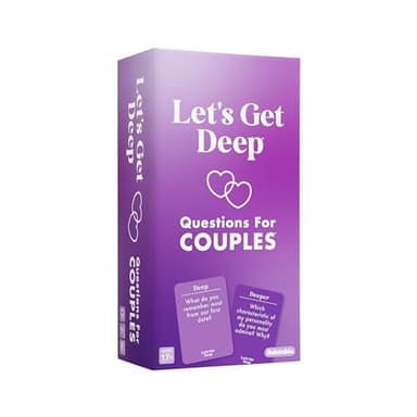 Let's Get Deep by Relatable, A Question Card Game for Couples, Great for Date Night Ideas, Couples Gifts, Wedding Gifts, and Long Distance Relationship Gifts, Includes 200 Cards to Build Up Intimacy